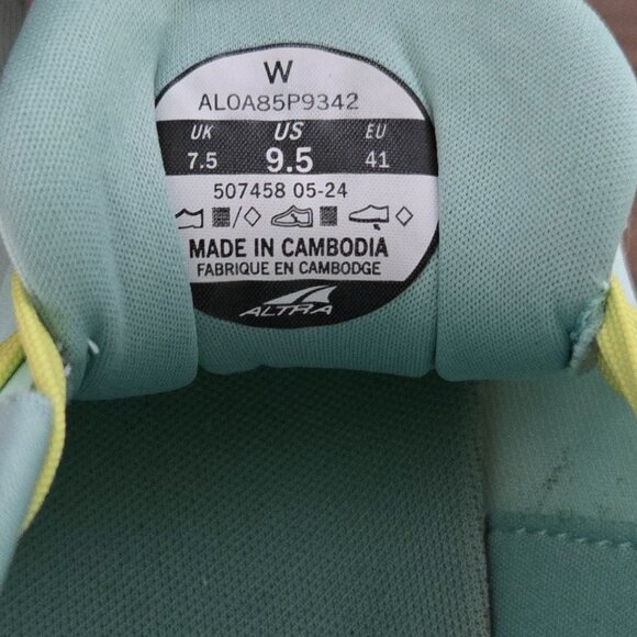 Altra Rivera 4, Women's 9.5, Mint Green - Picture 9 of 9